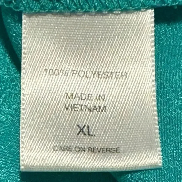 New York & Company Women’s XL Green Zipper Pocket Soft Flowy Top - Picture 7 of 7